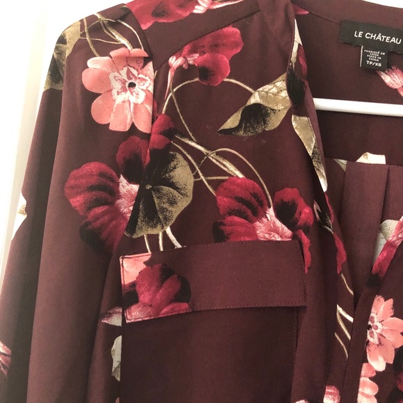 Le Chateau floral blouse - Picture 4 of 5